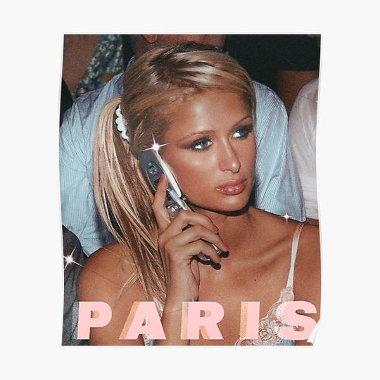 Discover paris hilton 90s aesthetic y2k pink Premium Matte Vertical Poster