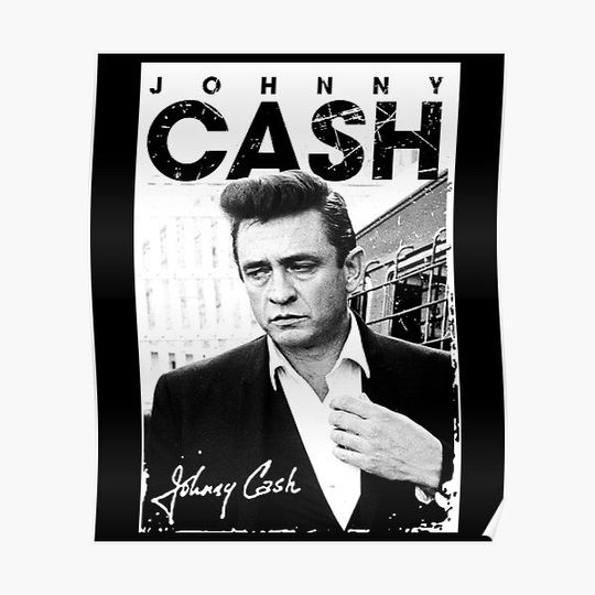Discover Music American Johnny Cash Gift Men Women Premium Matte Vertical Poster