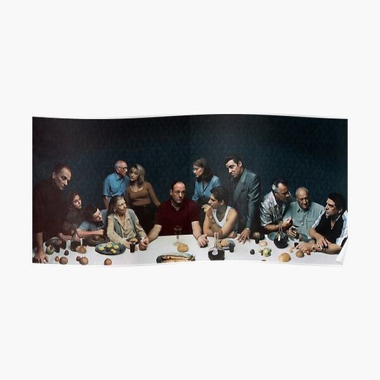 Discover The Sopranos Last Supper Vintage Premium Matte Vertical Poster