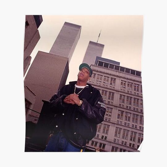 Discover Jay-Z Twin Towers Premium Matte Vertical Poster