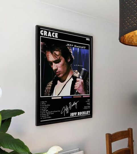 Discover Jeff Buckley Poster, Grace Album Art Poster