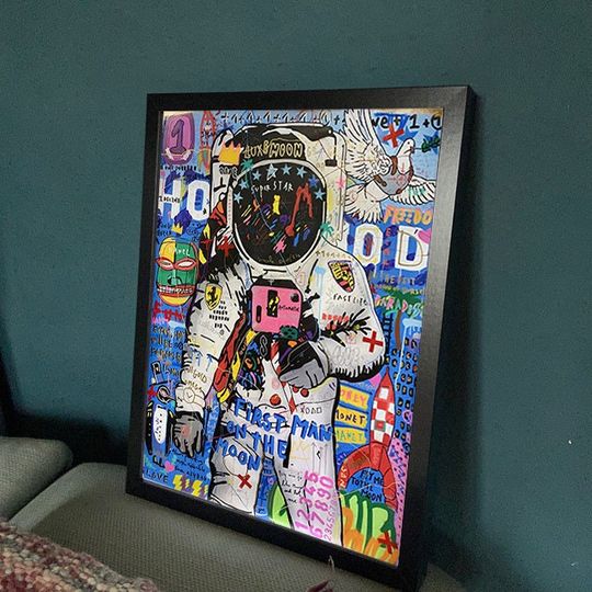 Discover Banksy Astronaut Poster, Banksy Graffiti Street