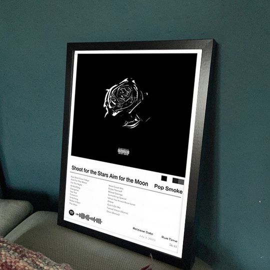 Discover Shoot for the Stars Aim for the Moon Poster