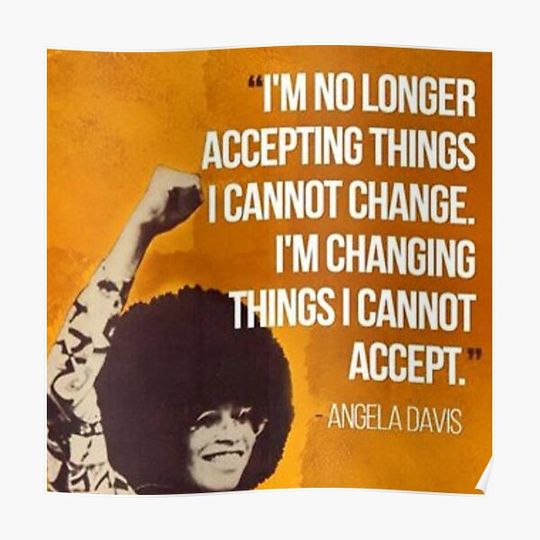 Discover Angela Davis - civil rights leader Premium Matte Vertical Poster