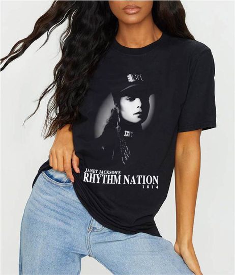 Discover Vintage Janet Jackson Shirt, Janet Jackson Rhythm Nation Shirt