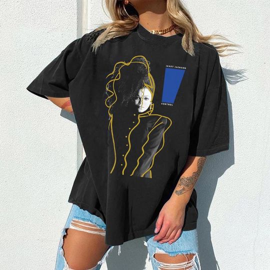 Discover Janet Jackson Together Again Tour Shirt, Janet Jackson Control 1986 Shirt