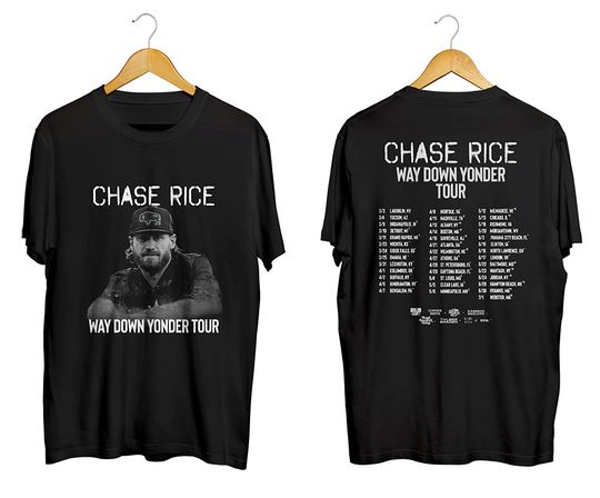 Discover Chase Rice Shirt Way Down Yonder Tour Shirts Chase Rice Tour 2023 T-shirt