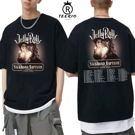 Discover Jelly Roll Backroad Baptism 2023 Concert Shirt