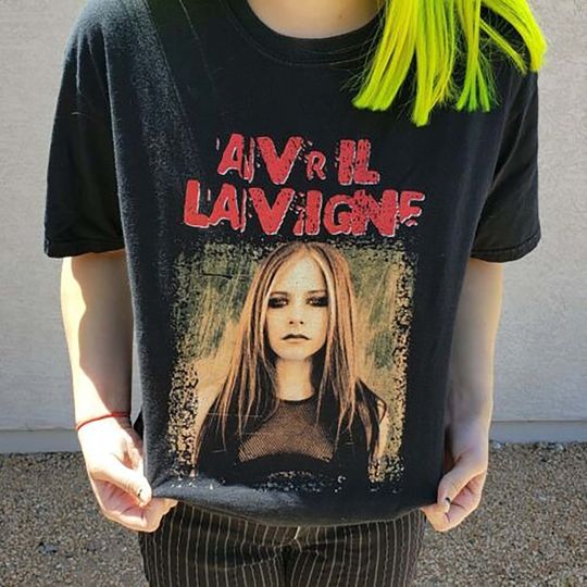 Discover Vintage Avril Lavigne Bones 2004 Eyes Y2K Tour shirt