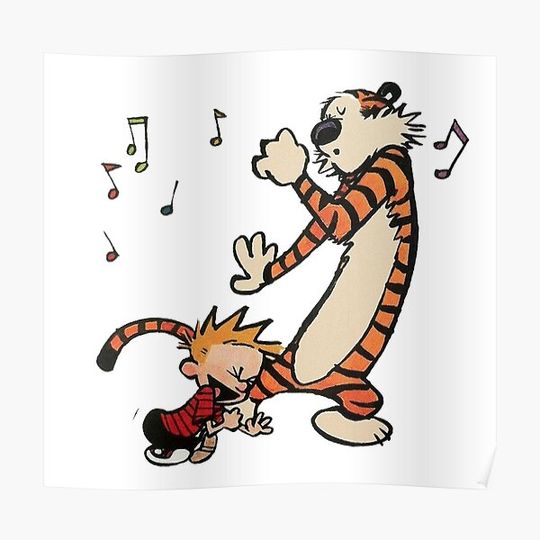 Discover Calvin and Hobbes Cartoon Print