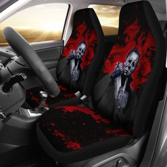 Discover Funny Michael Myers Car Seat Cover - Unique Car Accessories