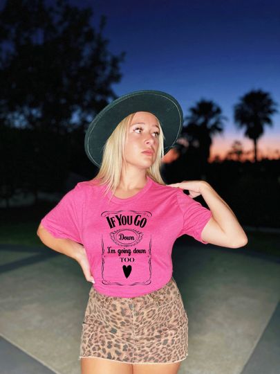 Discover Kelsea ballerini Shirt/ If you go down, I'm going down too Shirt