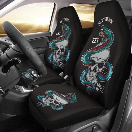 Discover Harry Potter Car Seat Covers, Harry Potter Car Seat Covers Slytherin Skull