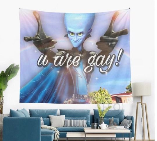 Discover Megamind Gay Tapestry