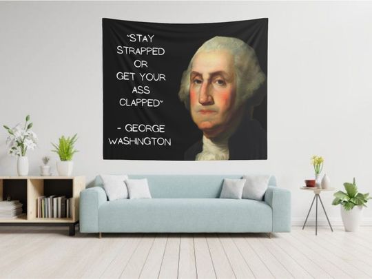 Discover George Washington Tapestry, Funny Tapestry