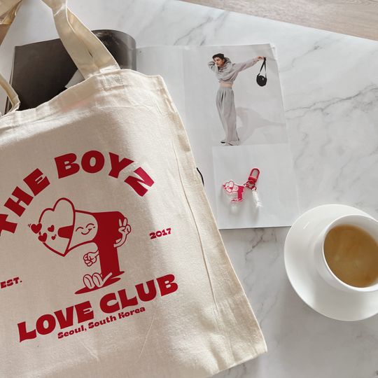 Discover The Boyz "love club" tote bag! kpop tote bag, gift for kpop fan, The Boyz Deobi