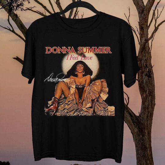 Discover Donna Summer Shirt I Feel Love Cotton Unisex Shirt, Vintage Donna Summer Shirt