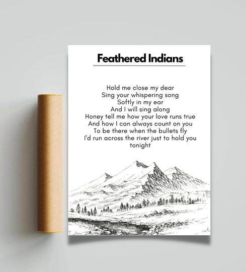 Discover Tyler Childers Feathered Indians Poster