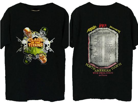 Discover Vintage Clash Of The Titans Concert T Shirt