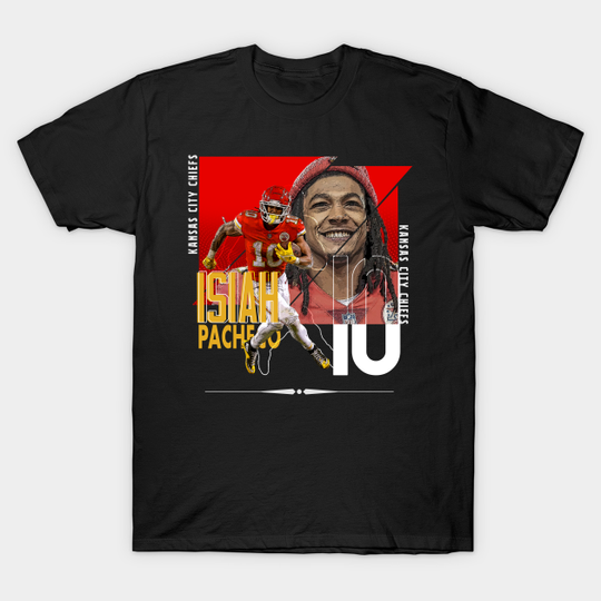 Discover Isiah Pacheco football Paper Poster Chiefs 4 - Isiah Pacheco - T-Shirt