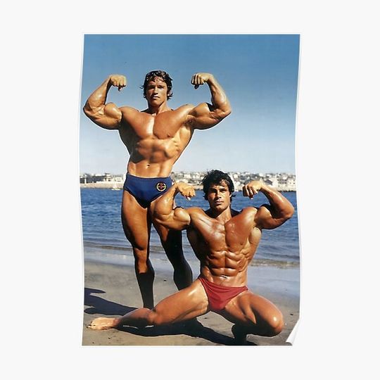 Discover Francos and Arnolds on the Beach Premium Matte Vertical Poster