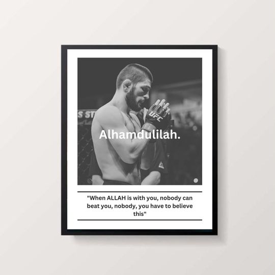Discover Khabib nurmagomedov, khabib quote Poster
