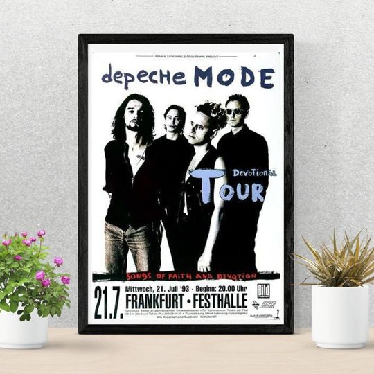 Discover Depeche Mode Poster | Devotional Tour 1993 | Concert Poster