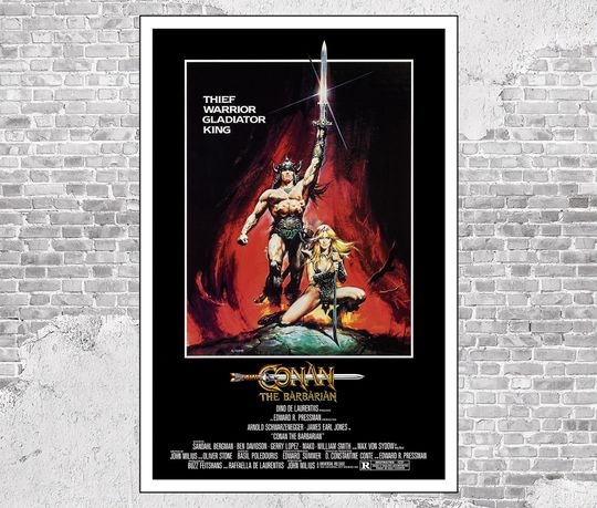 Discover CONAN THE BARBARIAN (Movie Poster) Arnold Schwarzenegger