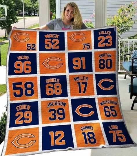 Discover Chicago@bears Collection All Season Plus Size Quilt Blanket .