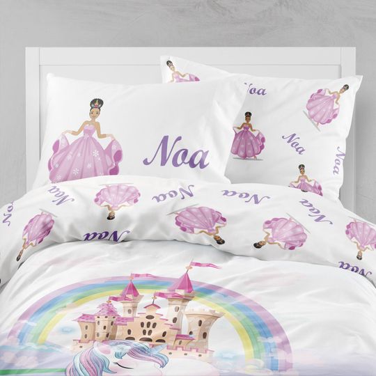 Discover Afro Princess Bedding, Twin Comforter, Toddler Bedding Girl, Princess Castle, Kid Bedding Set