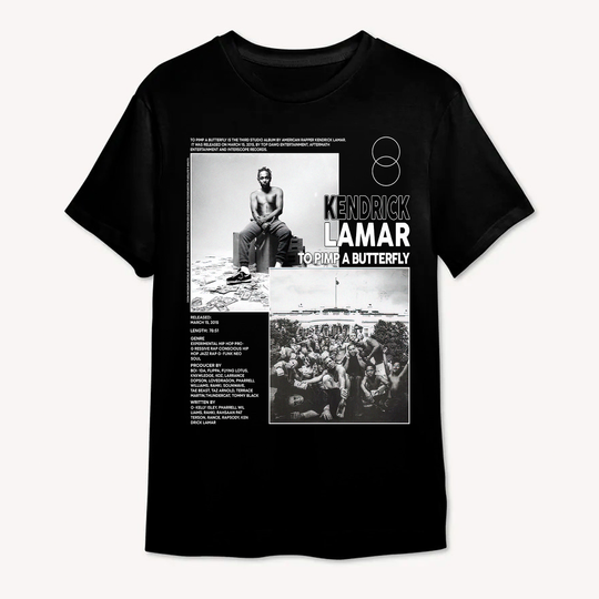 Discover Vintage Bootleg kendrick Lamar Butterfly Shirt, Aesthetic Pop Album
