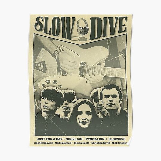 Discover Slowdive Vintage Premium Matte Vertical Poster