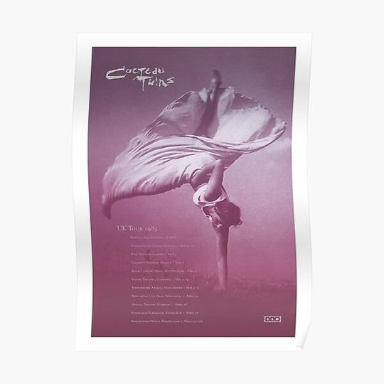 Discover Cocteau Twins - Tour Poster Premium Matte Vertical Poster
