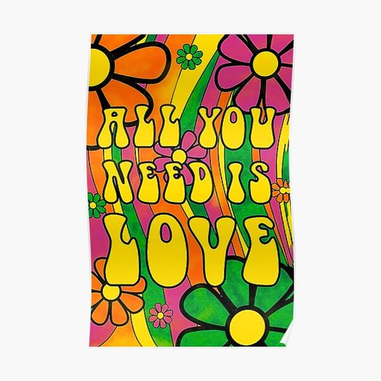 Discover All you need is love Premium Matte Vertical Poster