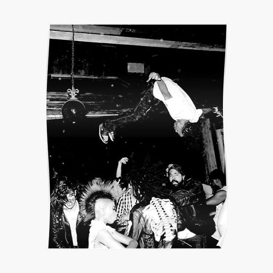 Discover Black White Die Lit Old Premium Matte Vertical Poster