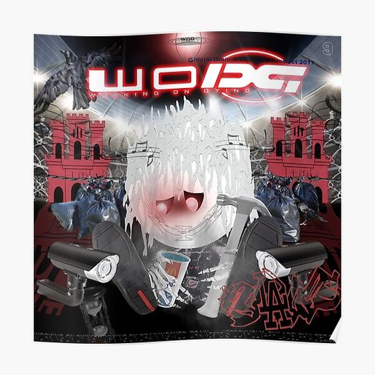 Discover Working on Dying HQ bladee album cover Premium Matte Vertical Poster