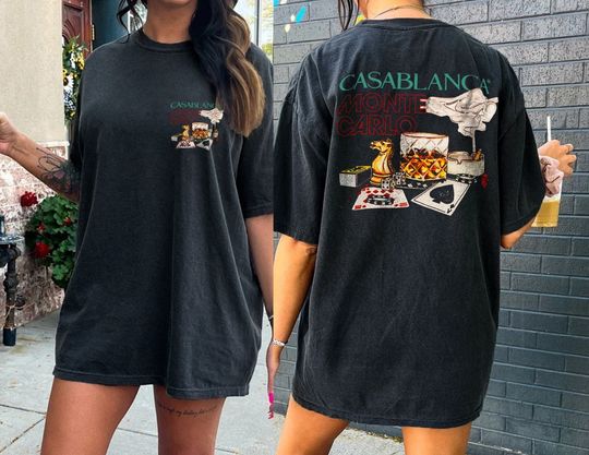 Discover Casablanca Monte Carlo 2 Sides Shirt, Monte Carlo Tshirt