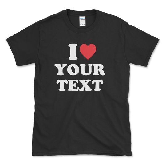 Discover I Heart Custom T-Shirt - Personalized Shirt - Couples Shirt