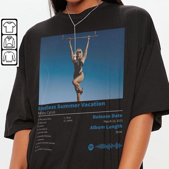 Discover Miley Cyrus Endless Summer Vacation Album Shirt, Album Music 2023 T-Shirt