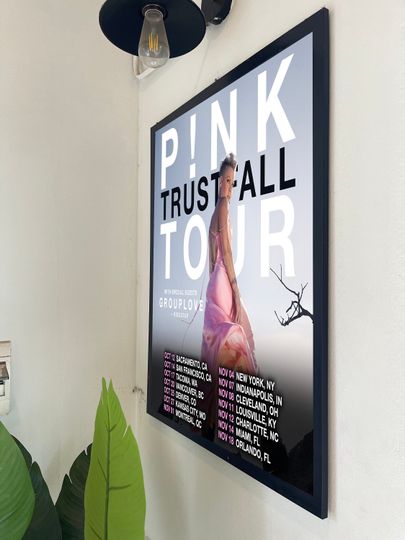 Discover Pink - Trustfall 2023 tour Poster