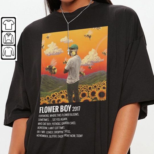 Discover Minimalist Album Music Shirt, Tyler Flower Boy Tour Album, Album Music Trend 2023 T-shirt