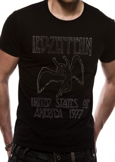 Discover L.ed Z.eppelin US Tour 1977 Jimmy Page Rock T-Shirt