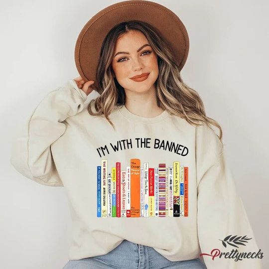 Discover I'm With The Banned Shirt, Banned Books Shirt, Bookworm Shirt, Reading Shirt, Book Lovers Shirt