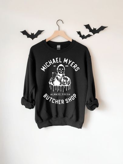 Discover Michael Myers Sweatshirt, Halloween Sweatshirt, Horror Movie Shirt