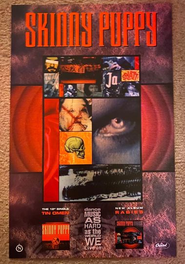 Discover Skinny Puppy Rabies Tin Omen/Worlock 11x17 Poster Print