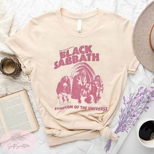 Discover Black Sabbath Original Symptom Of The Universe White T Shirt