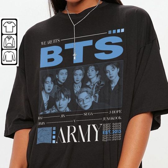 Discover Vintage BTS Shirt, BTS Unisex Kpop Shirt