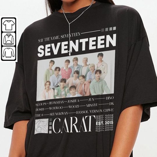 Discover Vintage Seventeen Shirt, Seventeen Unisex Kpop Shirt