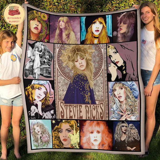 Discover Stevie Nicks Singer Fleece Blanket, Mink Sherpa Blanket,
