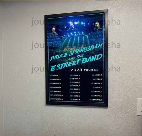 Discover Bruce Springsteen and The E Street Band Tour 2023 US Poster